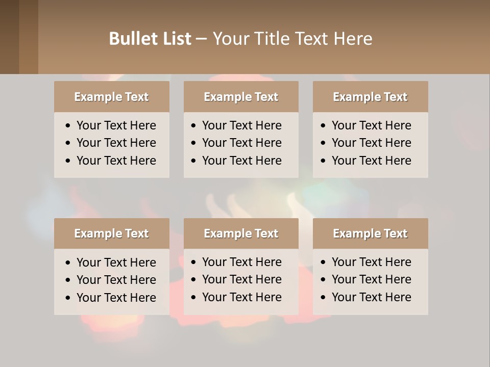 A Blurry Photo Of A Thumbs Up Sign PowerPoint Template