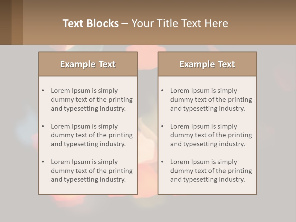 A Blurry Photo Of A Thumbs Up Sign PowerPoint Template