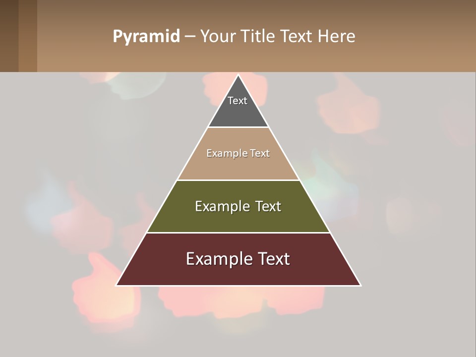 A Blurry Photo Of A Thumbs Up Sign PowerPoint Template