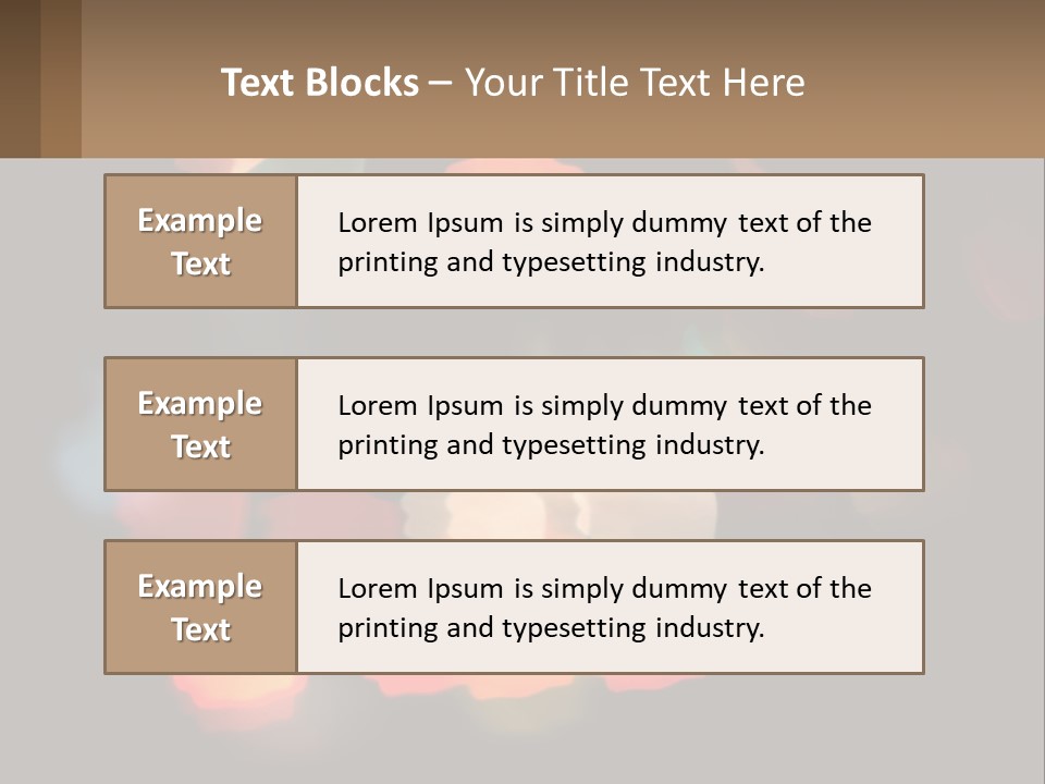 A Blurry Photo Of A Thumbs Up Sign PowerPoint Template