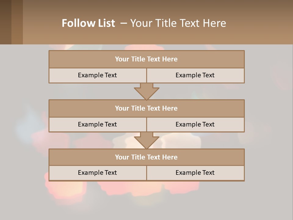 A Blurry Photo Of A Thumbs Up Sign PowerPoint Template