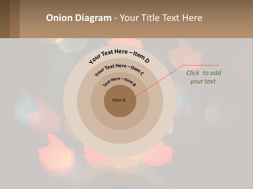 A Blurry Photo Of A Thumbs Up Sign PowerPoint Template