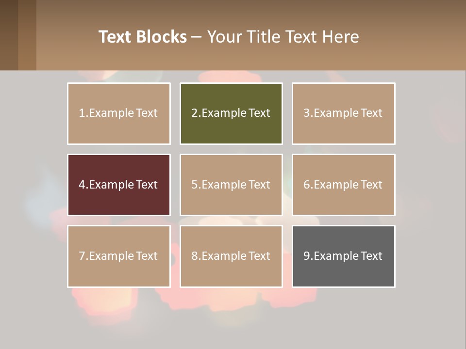 A Blurry Photo Of A Thumbs Up Sign PowerPoint Template