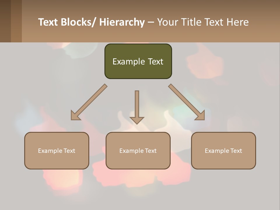 A Blurry Photo Of A Thumbs Up Sign PowerPoint Template