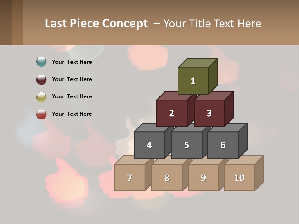 A Blurry Photo Of A Thumbs Up Sign PowerPoint Template