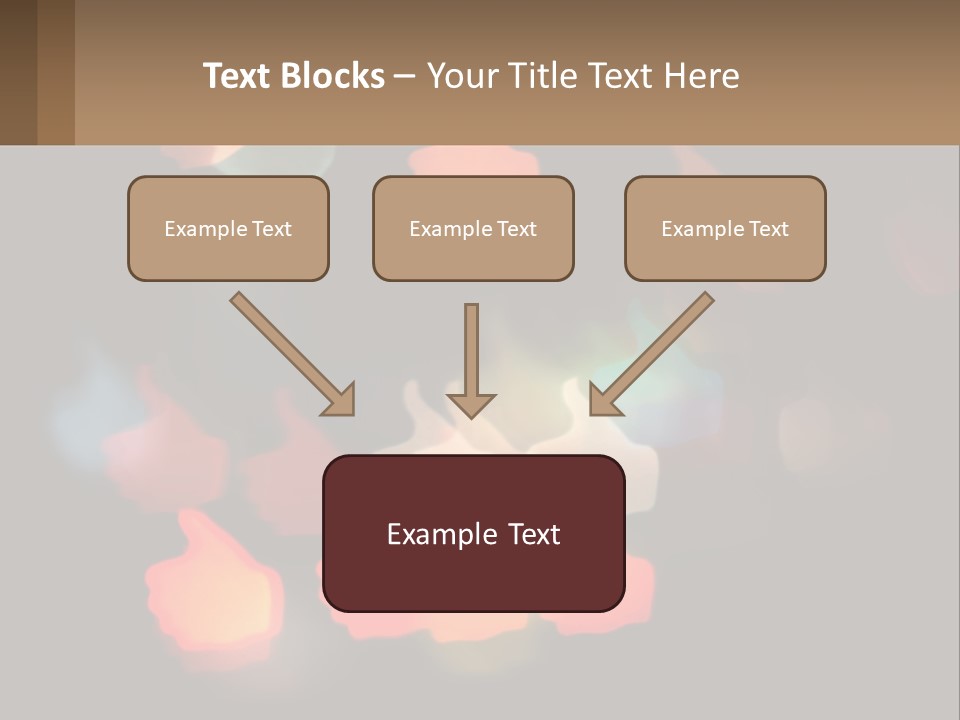 A Blurry Photo Of A Thumbs Up Sign PowerPoint Template