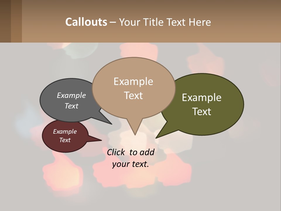 A Blurry Photo Of A Thumbs Up Sign PowerPoint Template