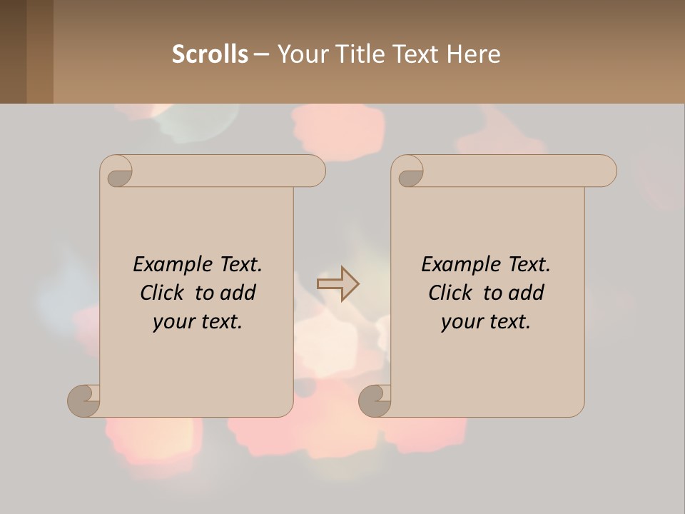A Blurry Photo Of A Thumbs Up Sign PowerPoint Template