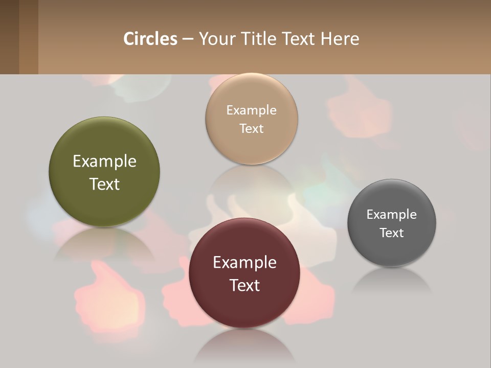A Blurry Photo Of A Thumbs Up Sign PowerPoint Template