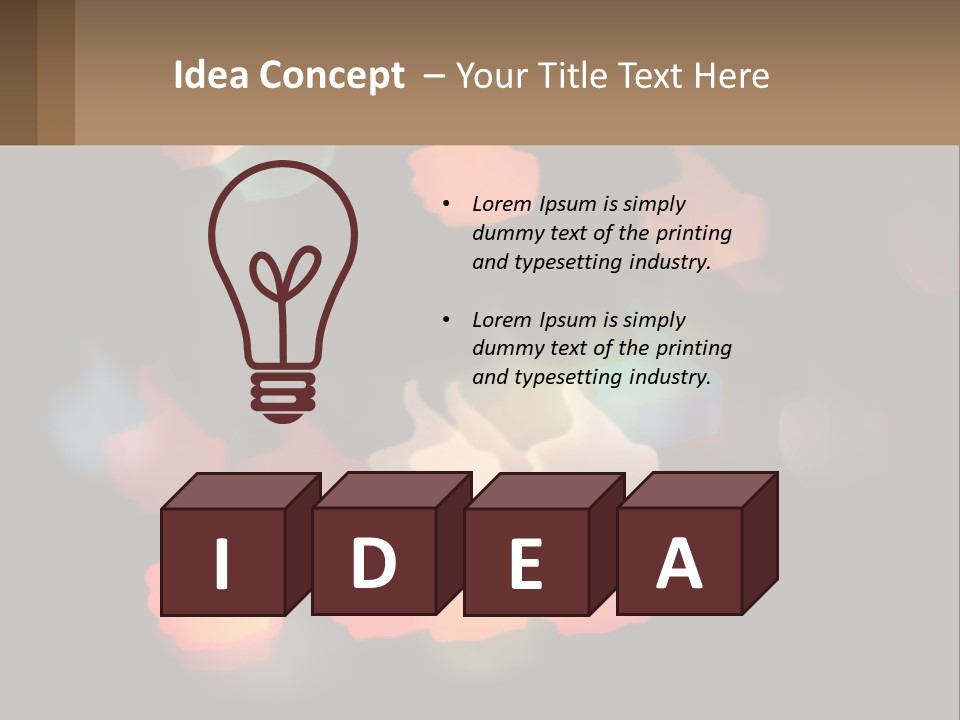 A Blurry Photo Of A Thumbs Up Sign PowerPoint Template