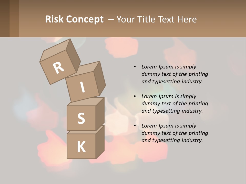 A Blurry Photo Of A Thumbs Up Sign PowerPoint Template