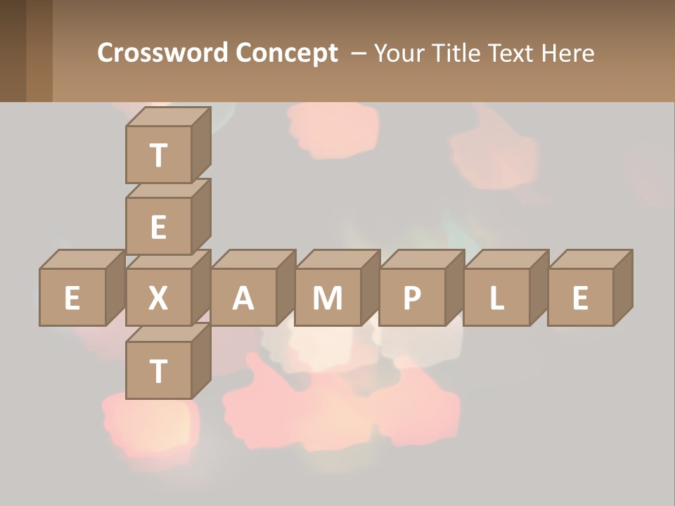 A Blurry Photo Of A Thumbs Up Sign PowerPoint Template