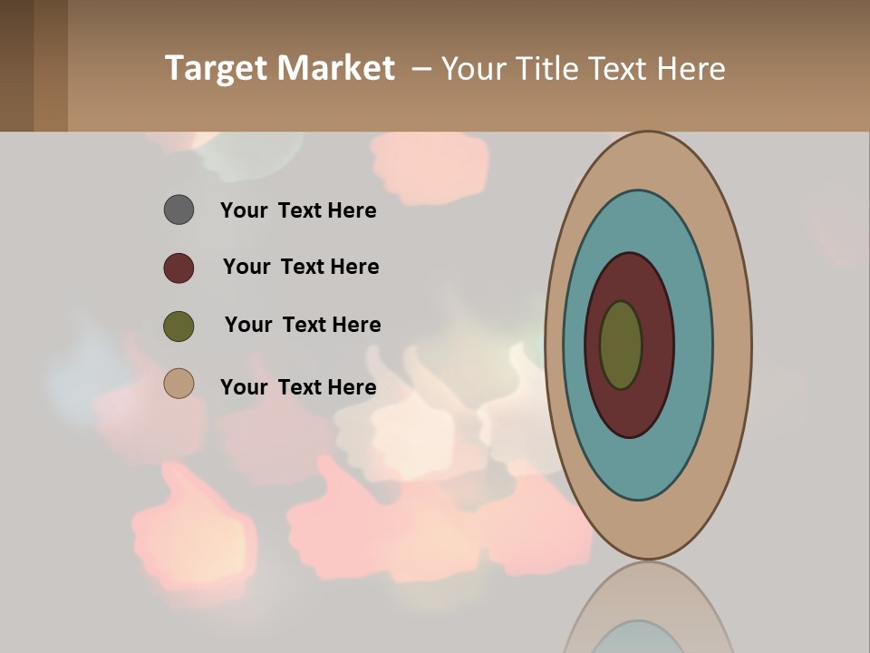 A Blurry Photo Of A Thumbs Up Sign PowerPoint Template