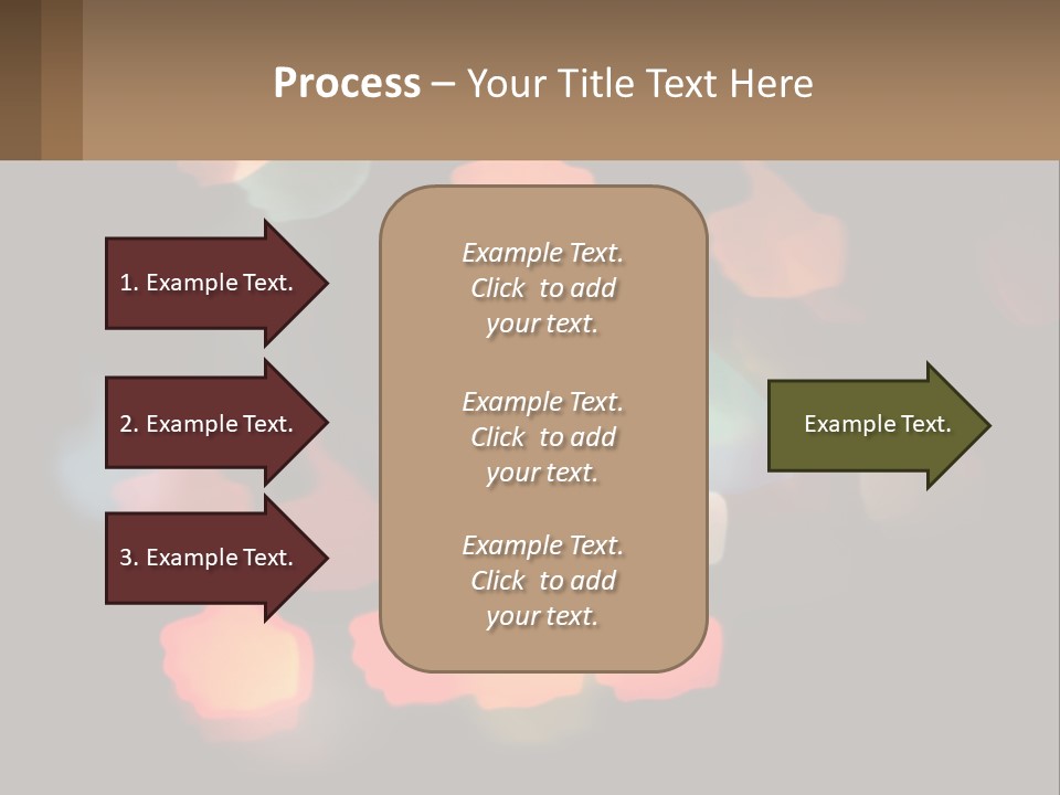 A Blurry Photo Of A Thumbs Up Sign PowerPoint Template