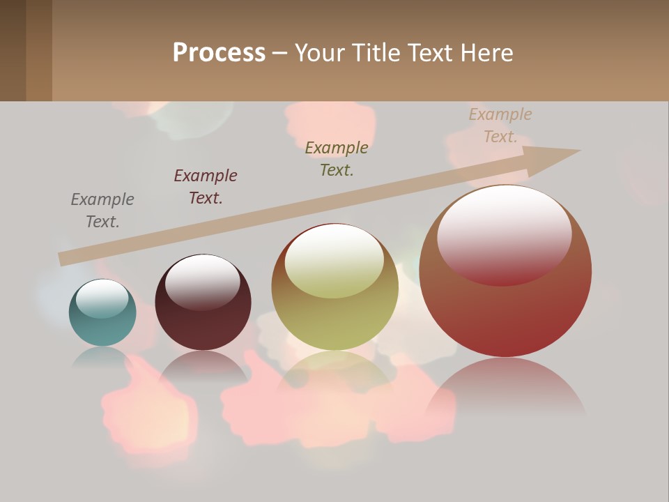 A Blurry Photo Of A Thumbs Up Sign PowerPoint Template