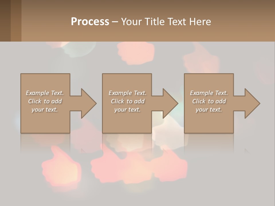 A Blurry Photo Of A Thumbs Up Sign PowerPoint Template