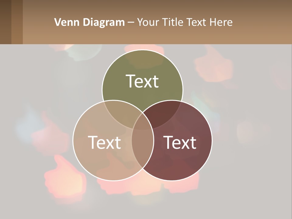 A Blurry Photo Of A Thumbs Up Sign PowerPoint Template