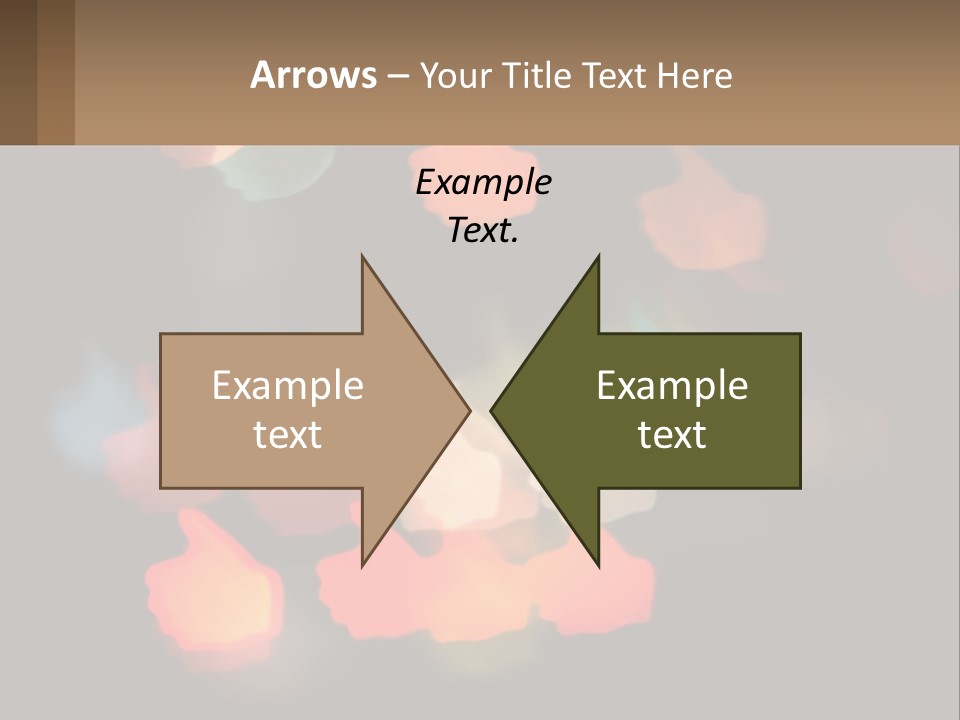 A Blurry Photo Of A Thumbs Up Sign PowerPoint Template