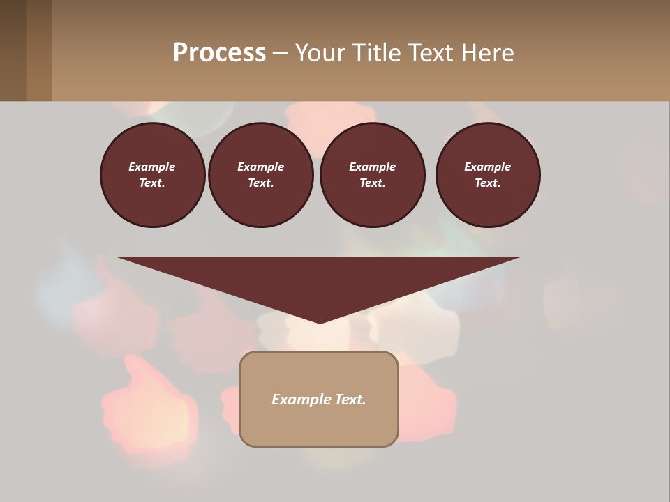 A Blurry Photo Of A Thumbs Up Sign PowerPoint Template
