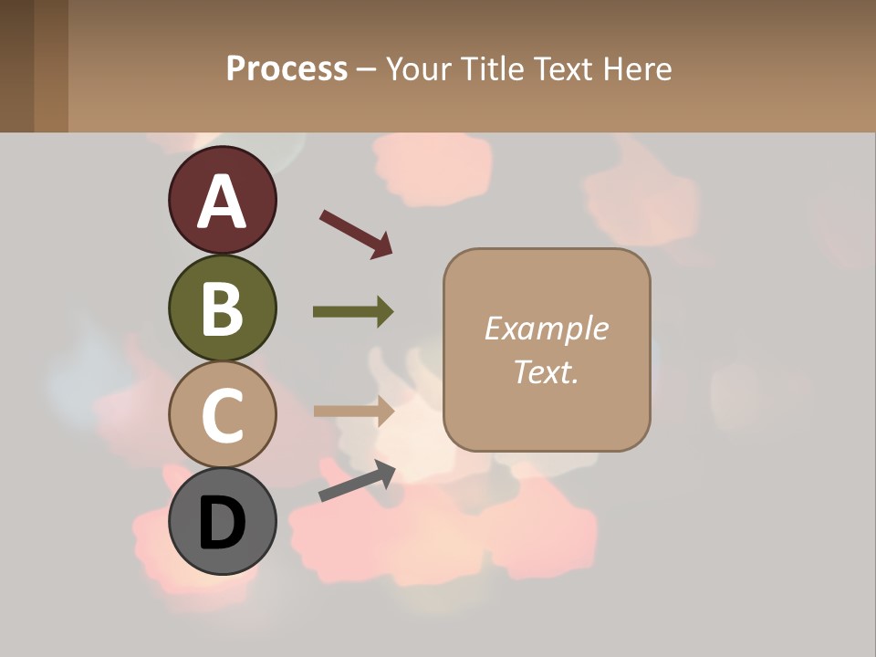 A Blurry Photo Of A Thumbs Up Sign PowerPoint Template