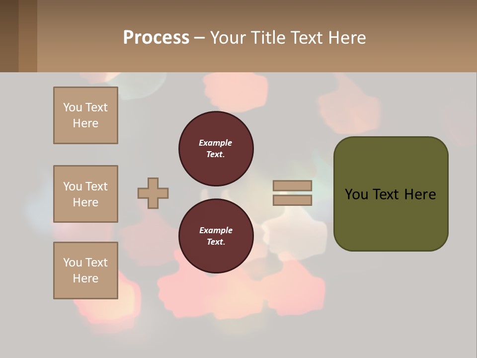A Blurry Photo Of A Thumbs Up Sign PowerPoint Template
