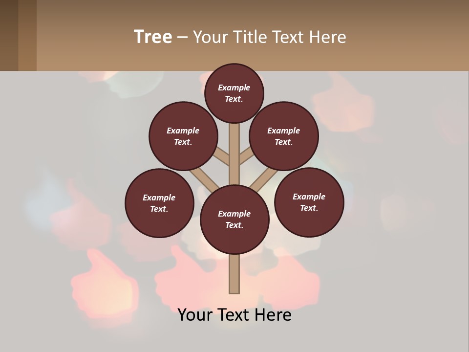 A Blurry Photo Of A Thumbs Up Sign PowerPoint Template