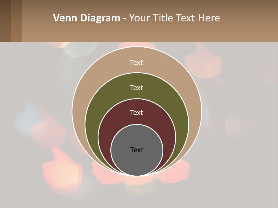 A Blurry Photo Of A Thumbs Up Sign PowerPoint Template