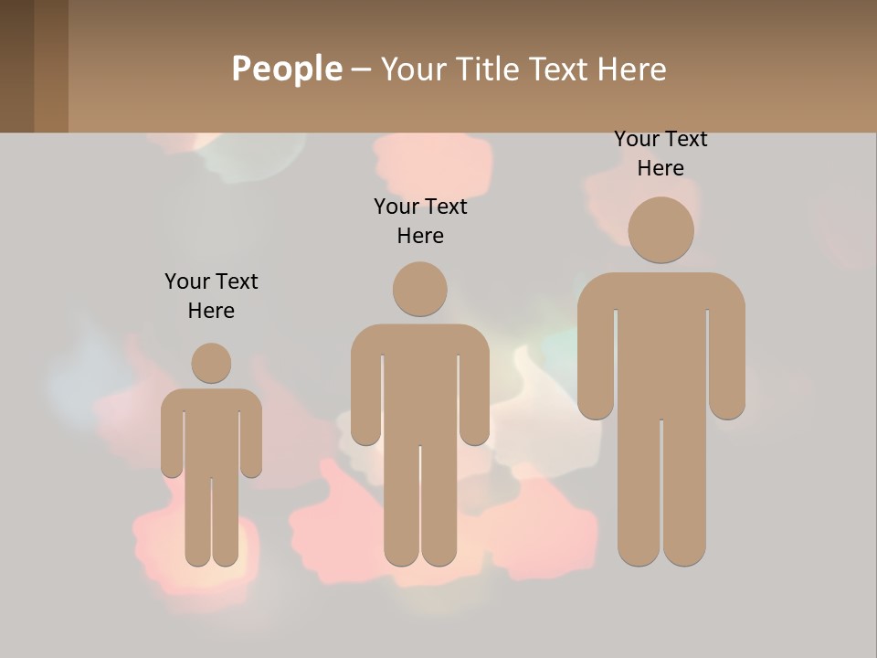 A Blurry Photo Of A Thumbs Up Sign PowerPoint Template