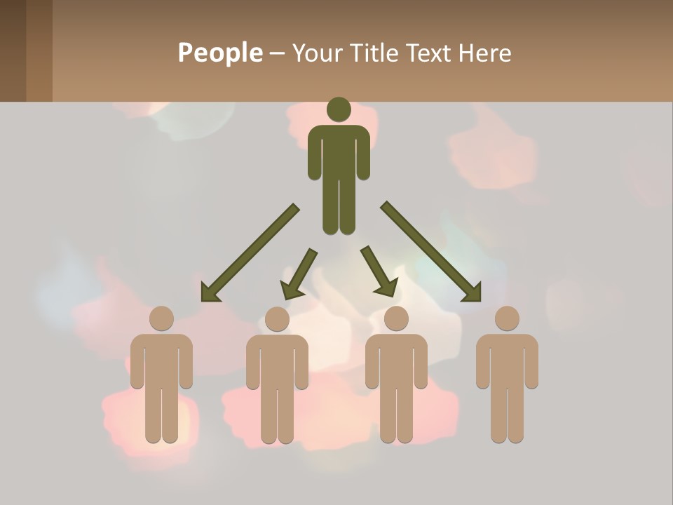 A Blurry Photo Of A Thumbs Up Sign PowerPoint Template