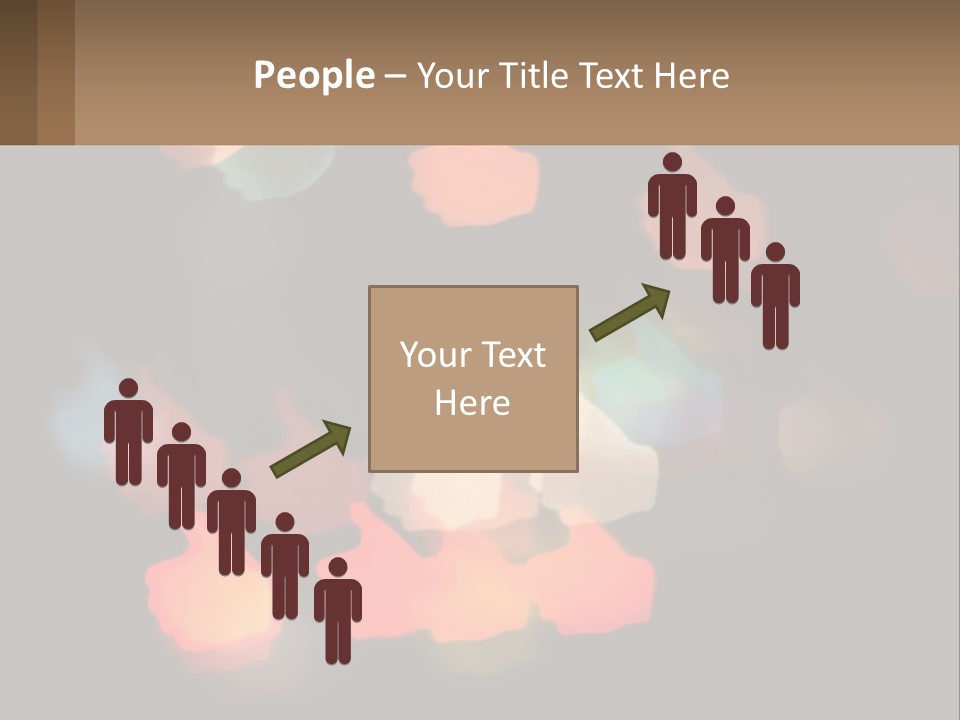 A Blurry Photo Of A Thumbs Up Sign PowerPoint Template