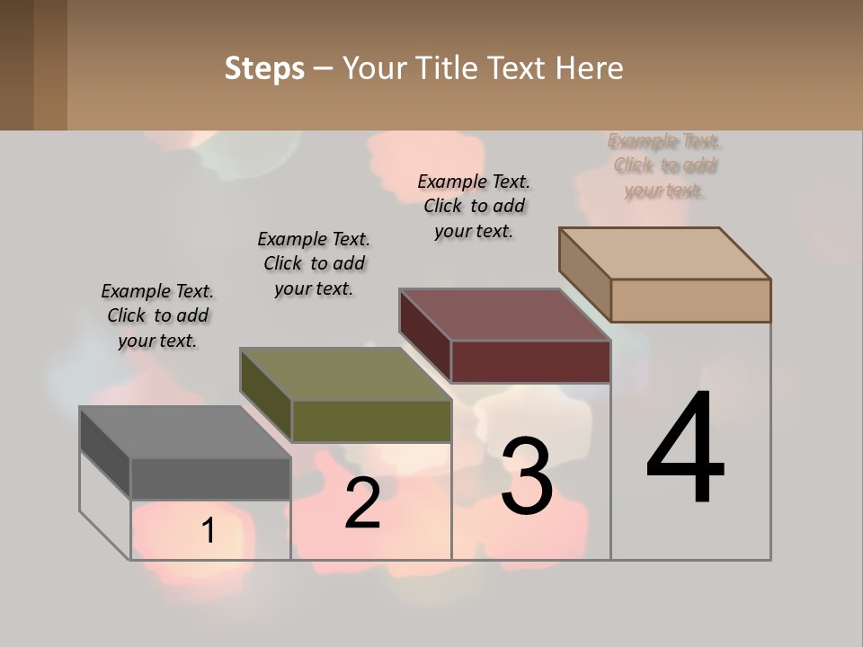 A Blurry Photo Of A Thumbs Up Sign PowerPoint Template