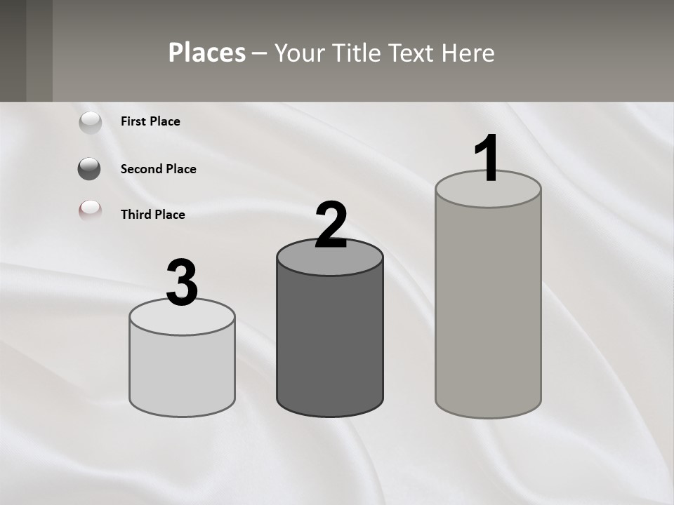 A Close Up Of A White Satin Fabric Powerpoint Presentation PowerPoint Template