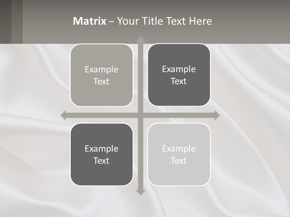 A Close Up Of A White Satin Fabric Powerpoint Presentation PowerPoint Template