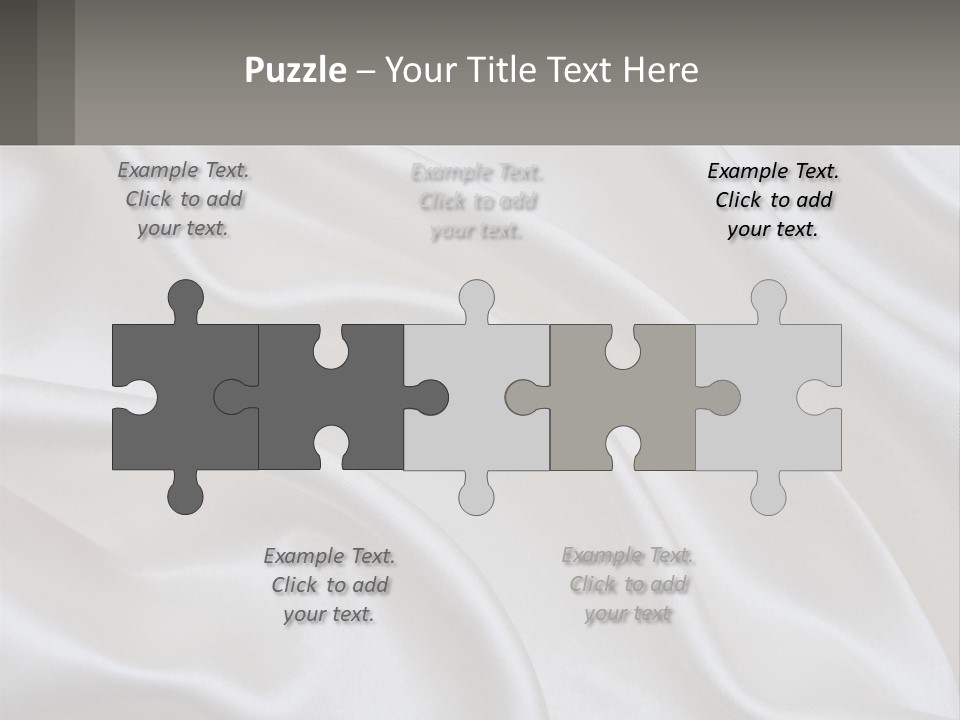 A Close Up Of A White Satin Fabric Powerpoint Presentation PowerPoint Template