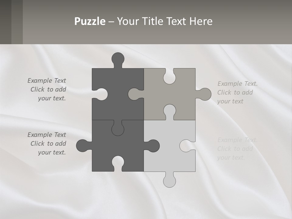 A Close Up Of A White Satin Fabric Powerpoint Presentation PowerPoint Template