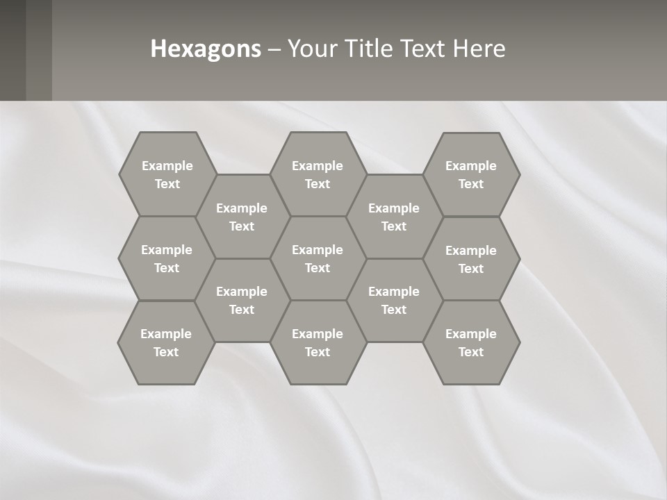 A Close Up Of A White Satin Fabric Powerpoint Presentation PowerPoint Template