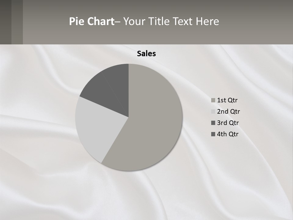 A Close Up Of A White Satin Fabric Powerpoint Presentation PowerPoint Template