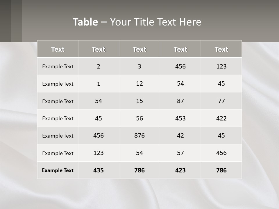 A Close Up Of A White Satin Fabric Powerpoint Presentation PowerPoint Template