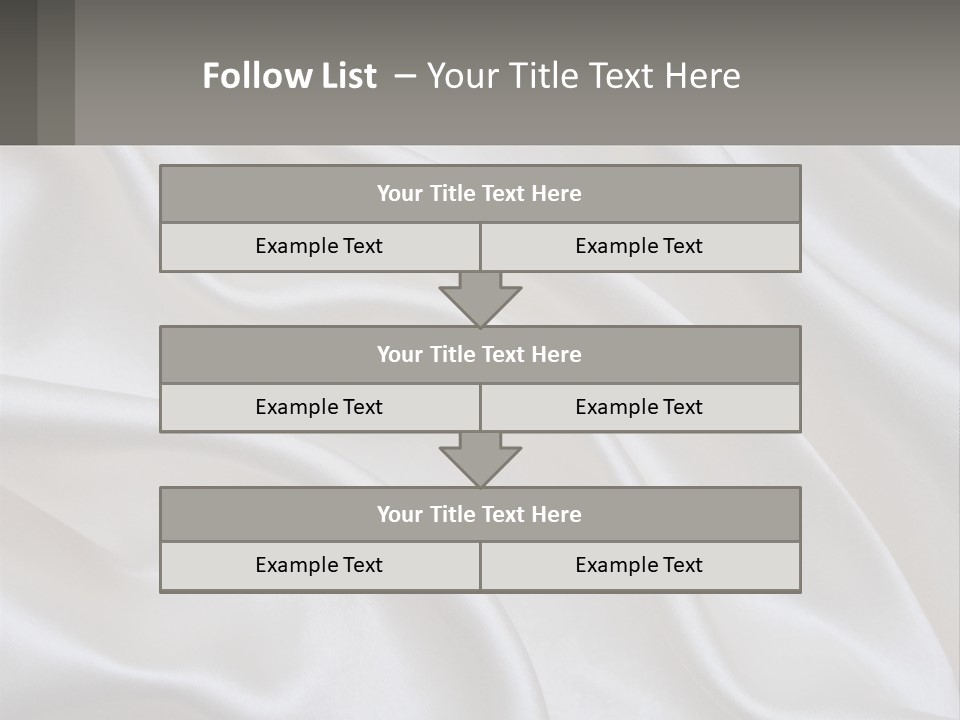 A Close Up Of A White Satin Fabric Powerpoint Presentation PowerPoint Template