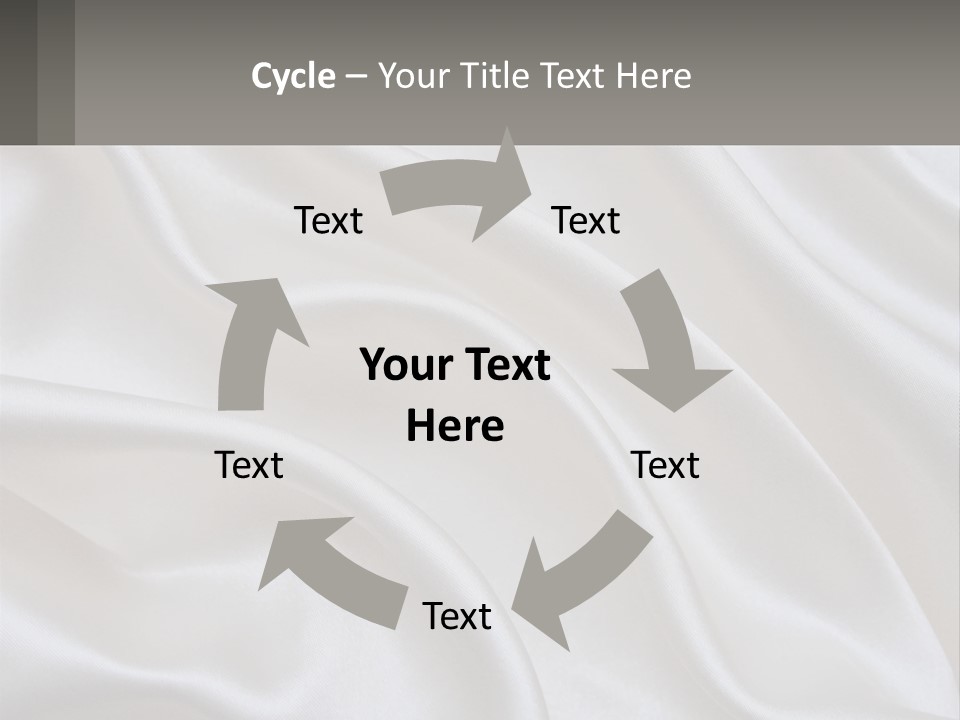 A Close Up Of A White Satin Fabric Powerpoint Presentation PowerPoint Template