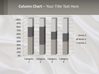 A Close Up Of A White Satin Fabric Powerpoint Presentation PowerPoint Template