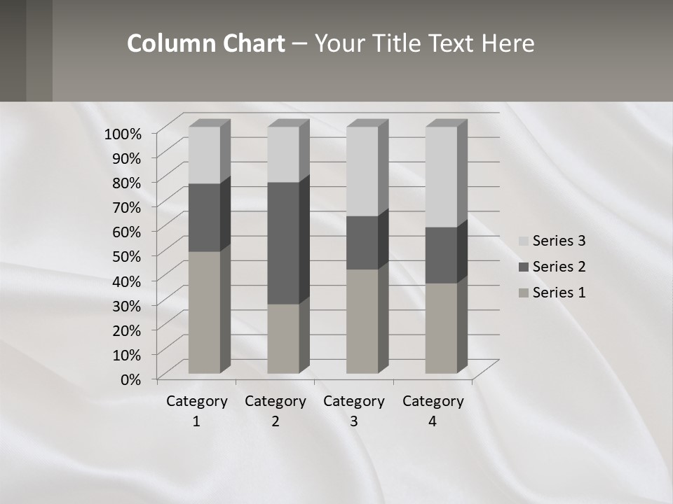 A Close Up Of A White Satin Fabric Powerpoint Presentation PowerPoint Template