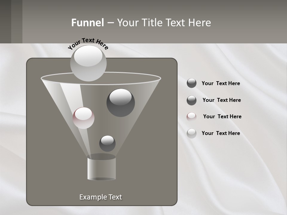 A Close Up Of A White Satin Fabric Powerpoint Presentation PowerPoint Template