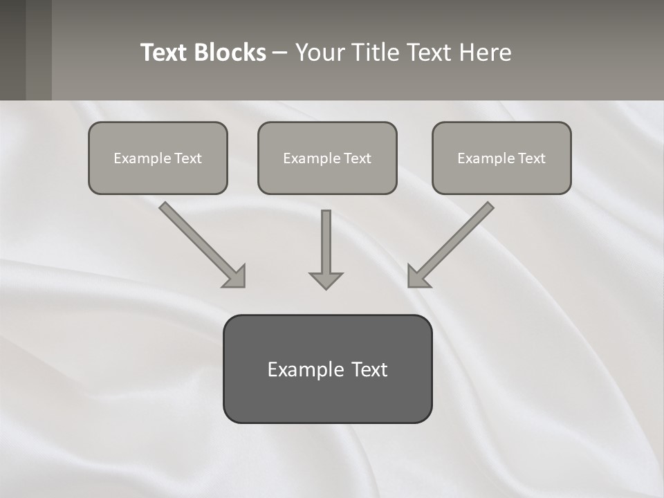 A Close Up Of A White Satin Fabric Powerpoint Presentation PowerPoint Template