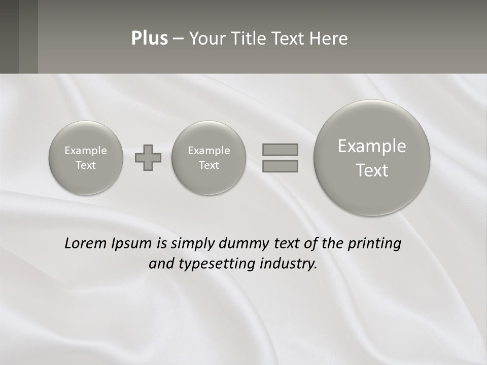 A Close Up Of A White Satin Fabric Powerpoint Presentation PowerPoint Template