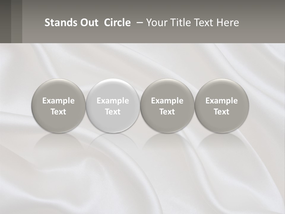 A Close Up Of A White Satin Fabric Powerpoint Presentation PowerPoint Template