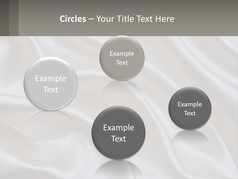 A Close Up Of A White Satin Fabric Powerpoint Presentation PowerPoint Template