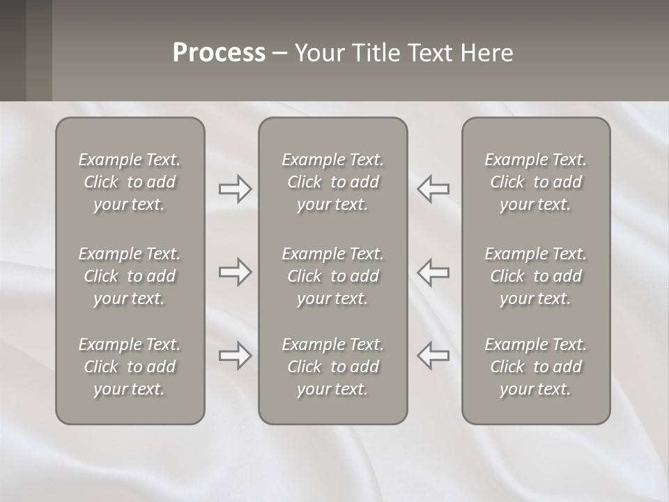 A Close Up Of A White Satin Fabric Powerpoint Presentation PowerPoint Template