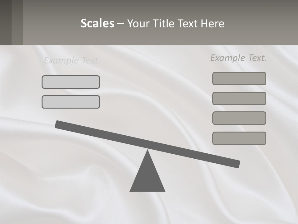 A Close Up Of A White Satin Fabric Powerpoint Presentation PowerPoint Template