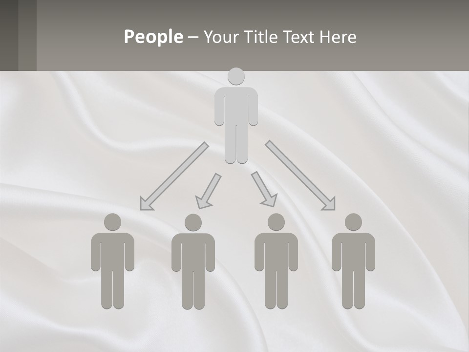 A Close Up Of A White Satin Fabric Powerpoint Presentation PowerPoint Template